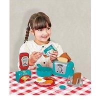 Casdon Heinz All-Day Breakfast Cook Set | 20-Piece Breakfast Play Set For Children Aged 2+ | Includes Official Licensed Heinz Toy Toaster And Squeezy Tomato Ketchup