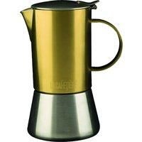 Espresso Maker La Cafetiere Edited 4 Cup Stainless Steel Stovetop Brushed Gold