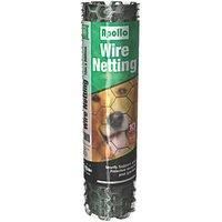 PVC Coated Galvanised Wire Netting - 25cm / 5m