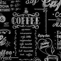 Superfresco Easy Black / White Coffee Shop Wallpaper