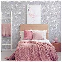 Fresco Great Value Apple Blossom Tree Grey Wallpaper