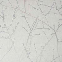 Superfresco Easy Paste the Wall Innocence Branch White Mica Metallic Wallpaper