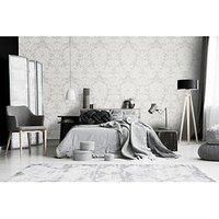 Superfresco Easy Grey Venetian Damask Wallpaper