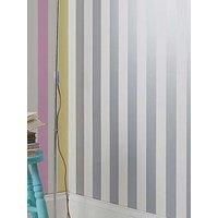 Superfresco Easy Silver/White Metallic Stripe Wallpaper