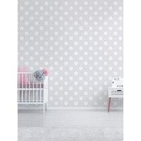 Superfresco Easy Dotty Spot Print Grey/White Wallpaper