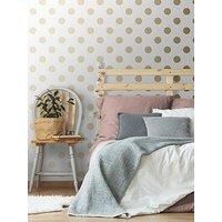 Superfresco Easy Gold Metallic Dotty Wallpaper