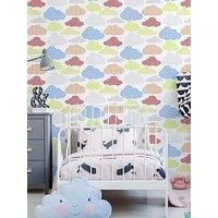 Superfresco Easy Marshmallow Brights Cloud Print Wallpaper (Was £15)