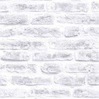 Superfresco Easy Paste The Wall White Brick Wall Effect Wallpaper