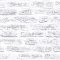 Superfresco Easy Brick White Wallpaper Sample