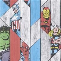 Marvel Wood Panel Wallpaper
