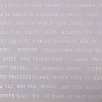 Graham & Brown Superfresco Lilac Text Blown Wallpaper