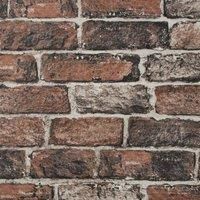 Fresco Red Brick Wall Wallpaper
