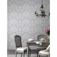 Graham & Brown Superfresco Easy Silver glitter effect Embossed Wallpaper
