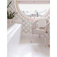Graham & Brown Contour Marble Marquetry Grey Wallpaper 103856 - Kitchen Bathroom