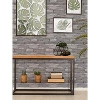 Superfresco Easy Grey Stone Wall Wallpaper