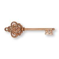 Art for the Home Rose Gold Castle Key Wire Wall Art
