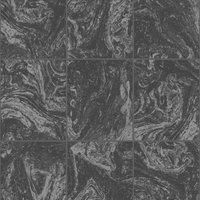 Contour Black Glitter Marble Tile Wallpaper (Was £19)