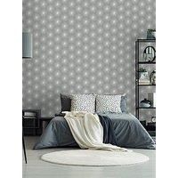 Sublime Silver Fire Circle Geometric Wallpaper (Was £18)