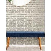 Superfresco Milan Brick Taupe & Gold Wallpaper