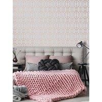 Superfresco Easy Pink Albany Textured Geometric Wallpaper