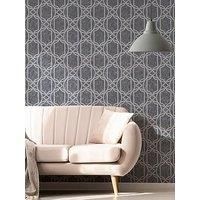 Graham & Brown Deco Geo Midnight Wallpaper 106680