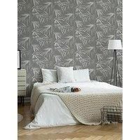 Superfresco Easy Asia Dark Grey Tropical Wallpaper