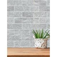 Graham & Brown Contour Grey Tiled Wallpaper