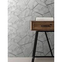 Graham & Brown Fresco Fractal Marble - Silver ex Fd42263 , Silver