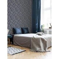 Super fresco Vittorio Grey/Rose Gold Geometric Wallpaper