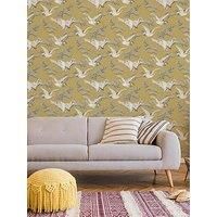 Superfresco Easy Cranes Ochre Wallpaper (Was £16)