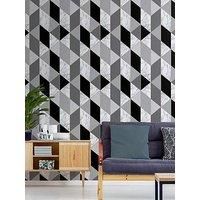 Sublime Metallic Marble Geometric Paste the Paper Wallpaper