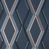 Superfresco Easy Prestige Geo Navy Wallpaper Sample