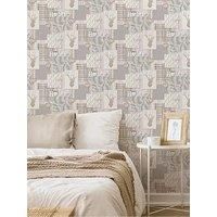 Fresco Hygge Rose Gold Wallpaper Paper  wilko