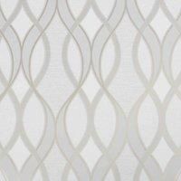 Sublime Ribbon Geometric Wallpaper Grey/Rose Gold Paper  wilko