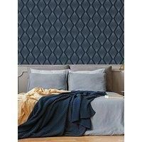 Julien MacDonald Chandelier Navy Geometric Wallpaper