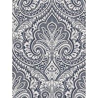 Fresco Jamila Navy / Silver Wallpaper