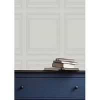 Graham & Brown Super Fresco Paintable Wood Panelling White Wallpaper 112590 -