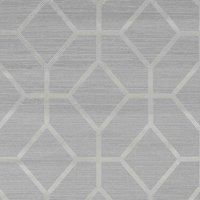 Boutique Asscher Beige Geometric Textured Wallpaper