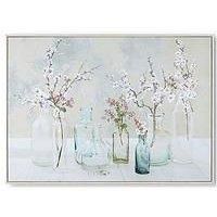 Art For The Home Apple Blossom Bottles Canvas Wall Art