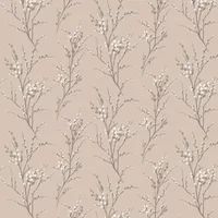 Laura Ashley Pussy Willow Natural Wallpaper