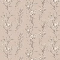 Laura Ashley Pussy Willow Natural Wallpaper