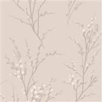 Laura Ashley Pussy Willow Dove Grey Wallpaper