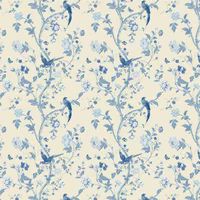 Laura Ashley Summer Palace Royal Blue Wallpaper