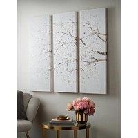 Art for the Home Blossom Tree Trail Set of 3 Printed Canvas