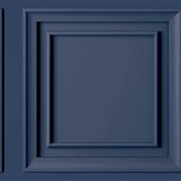 Fresco Wood Panel Navy Wallpaper