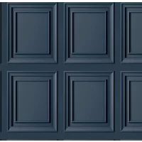 Laura Ashley Redbrook Wood Panel Dark Seaspray Wallpaper