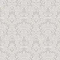 Laura Ashley Martigues Moonbeam Damask Smooth Wallpaper