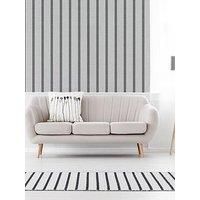 Superfresco White Stripe Flat Wallpaper Pattern No. 114946 Batch No. 001 - BNIP