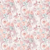 Laura Ashley Birtle Blush Floral Smooth Wallpaper