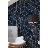 Superfresco Colours Hestia Geo Midnight Wallpaper  wilko
